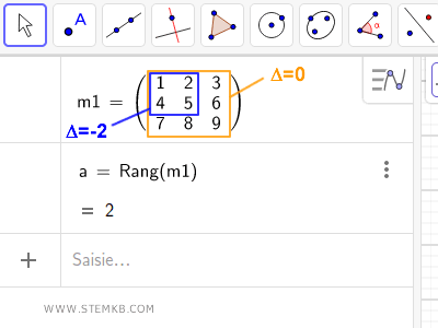 explication du calcul du rang