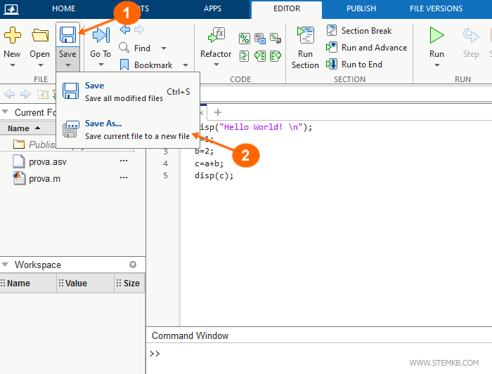 Enregistrer le script