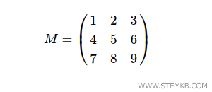 Un exemple de matrice
