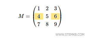 extraire les première et troisième colonnes de la deuxième ligne