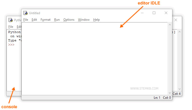 &eacute;diteur IDLE de Python