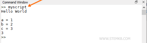 Une autre fa&ccedil;on d'ex&eacute;cuter un script