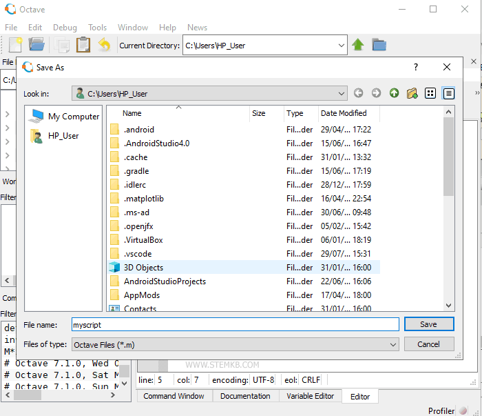 &Eacute;crire le nom du fichier