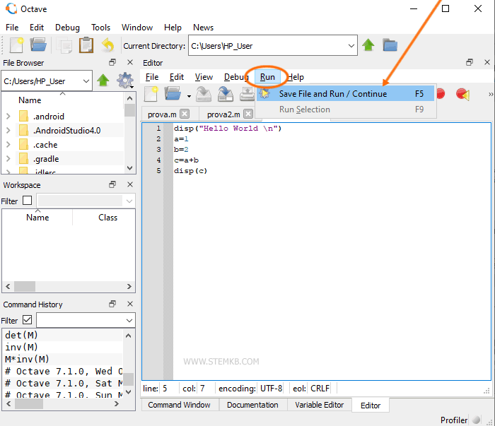 Comment ex&eacute;cuter le script