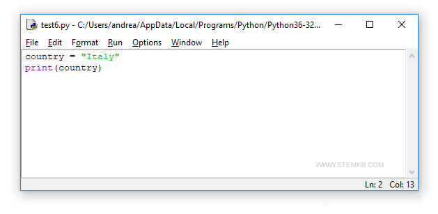 assigner une valeur &agrave; une variable