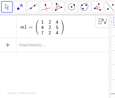 une matrice de 3 lignes et 3 colonnes