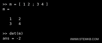 Exemple de calcul matriciel sous Octave