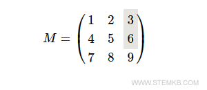 Ce sont les premi&egrave;re et deuxi&egrave;me lignes de la troisi&egrave;me colonne.