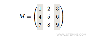 Cela correspond &agrave; la premi&egrave;re et la troisi&egrave;me colonne de la matrice.
