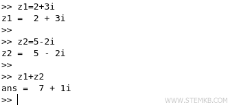 Les nombres complexes dans Octave