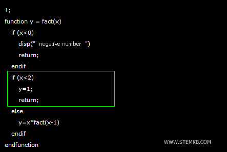 si le nombre est positif