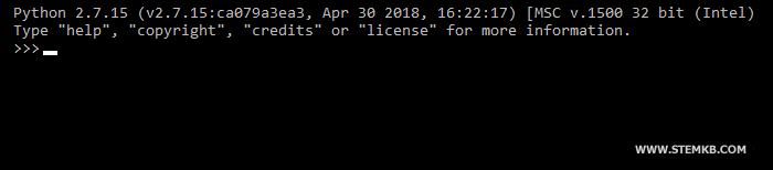 le shell Python en action